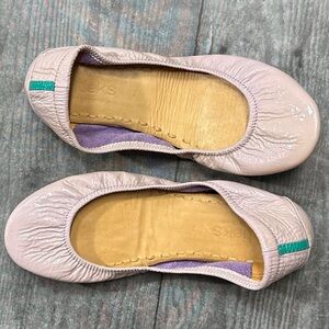 Tieks Pale Pink Patent Leather Flats